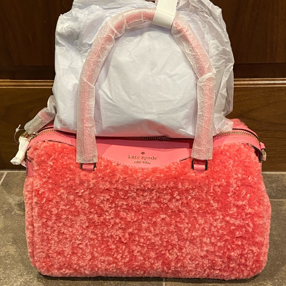 Kate Spade faux fur satchel - Picture 5 of 9